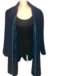 Women’s Navy Blue Wool Pea Coat